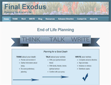 Tablet Screenshot of finalexodus.org